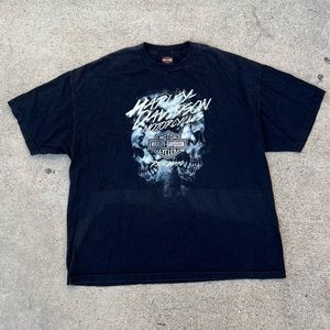 Vintage Harley Davidson Skull Chester’s Mesa Arizona Tee
